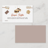 S'more Love赤ちゃんシャワーおむつラッフル エンクロージャーカード (正面/裏面)