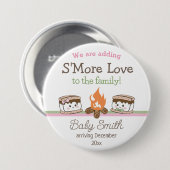 S'more Love赤ちゃんシャワー性別が明らかになる 缶バッジ (正面&裏面)