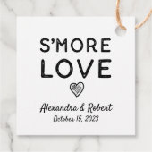 S'more Love |クラフト素朴結婚式の引き出物ラベル フェイバータグ (裏面)