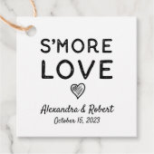 S'more Love |クラフト素朴結婚式の引き出物ラベル フェイバータグ (正面)