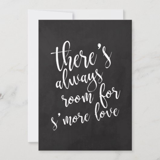 S'more love 手頃 chalkboard's 結婚 sign (正面)