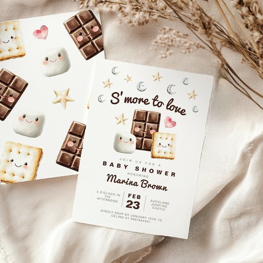 S'more love baby showerの追加 招待状