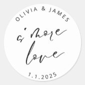 S'more Love Stickers ラウンドシール (正面)