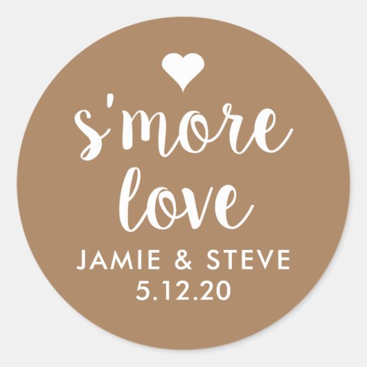 S'more Love Stickers、Smore Favy Stickers ラウンドシール (正面)