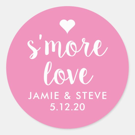 S'more Love Stickers、Smore Favy Stickers ラウンドシール (正面)