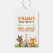 S'more Love Woodland Camper Baby Showerメッセージカード ギフトタグ (裏面)