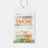 S'more Love Woodland RVキャンパーメッセージカード ギフトタグ (正面)