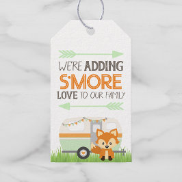 S'more Love Woodland RVキャンパーメッセージカード ギフトタグ