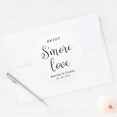 S'more Love's結婚の丸クラシックステッカー ラウンドシール (封筒)