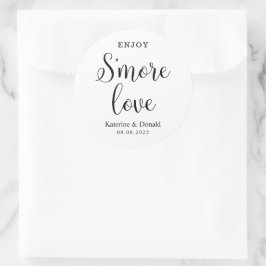 S'more Love's結婚の丸クラシックステッカー ラウンドシール
