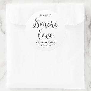 S'more Love's結婚の丸クラシックステッカー ラウンドシール