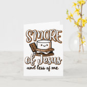 S'more Of Jesus And Less Of Me カード (黄色い花)