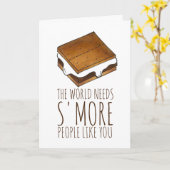 Smore People Like You Nice Work Campfire S'Mores カード (黄色い花)