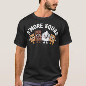 S'More Squad Camping Campfire Chocolate Marshmallo Tシャツ (正面)