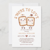S'more to Loveかわいいキャンプファイアベイビーシャワー 招待状 (正面)