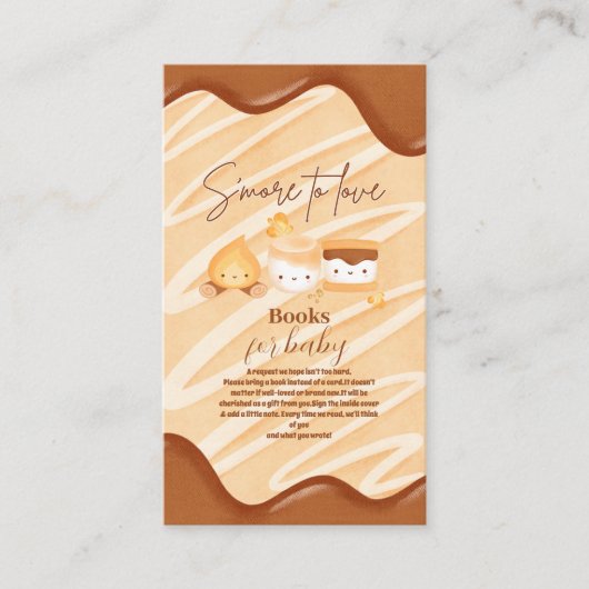S'more to Loveかわいいブックforベビー エンクロージャーカード (正面)
