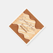 S'more to Loveかわいい男女兼用ベビーシャワー スタンダードカクテルナプキン (角)