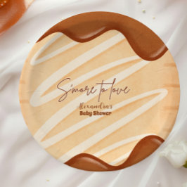 S'more to Loveかわいい男女兼用ベビーシャワー ペーパープレート