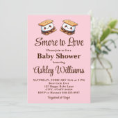 S'more to Loveベビーシャワーおもしろい秋秋の冬 招待状 (スタンド正面)