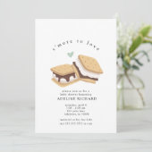 S'more to Love Baby Showerパーティの招待状 招待状 (スタンド正面)
