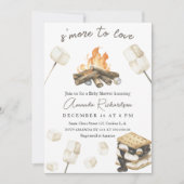 S'more to love Baby Shower 招待状 (正面)