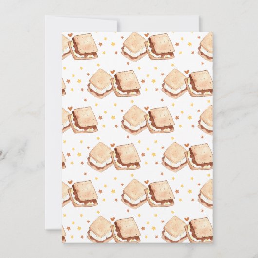 S'more to Love Baby Shower 招待状 (裏面)