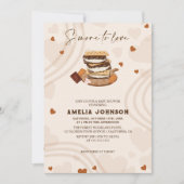 S'more to love bohoベビー男女兼用シャワー 招待状 (正面)