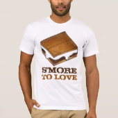 S'More To Love Chocolate Campfire Camp S'mores Tee Tシャツ (正面)