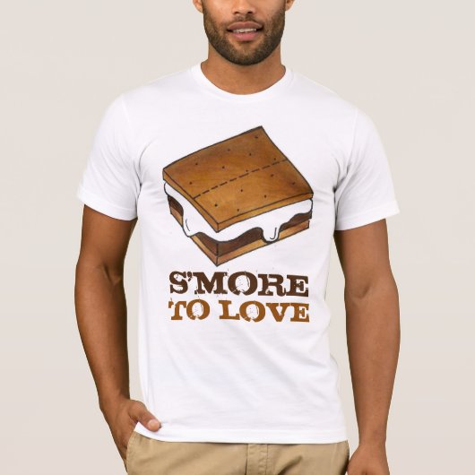 S'More To Love Chocolate Campfire Camp S'mores Tee Tシャツ (正面)