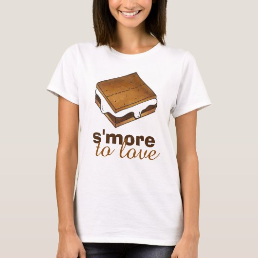 S'More To Love Chocolate Campfire Camp S'mores Tee Tシャツ (正面)