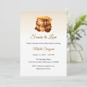 S'more to Love Invitation, Baby Shower 招待状 (スタンド正面)