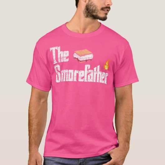 Smorefather - Smoreキャンプファイアおもしろい(Smore Campfire) Tシャツ (正面)