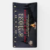 S'moresおもしろい焚き火バックヤードクックアウトフレンドシップ 横断幕 (縦)