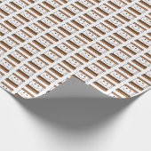 S'moresのキャンプのテーマの誕生会 ラッピングペーパー (角)