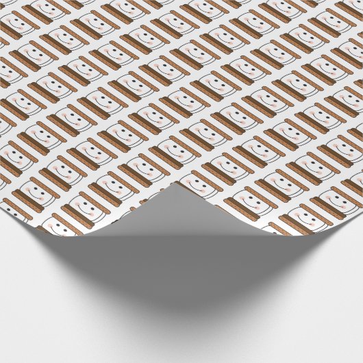 S'moresのキャンプのテーマの誕生会 ラッピングペーパー (角)