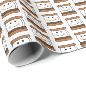 S'moresのキャンプのテーマの誕生会 ラッピングペーパー (ロールコーナー)