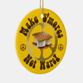 S'moresの平和にチャンスを与えて下さい セラミックオーナメント (右)