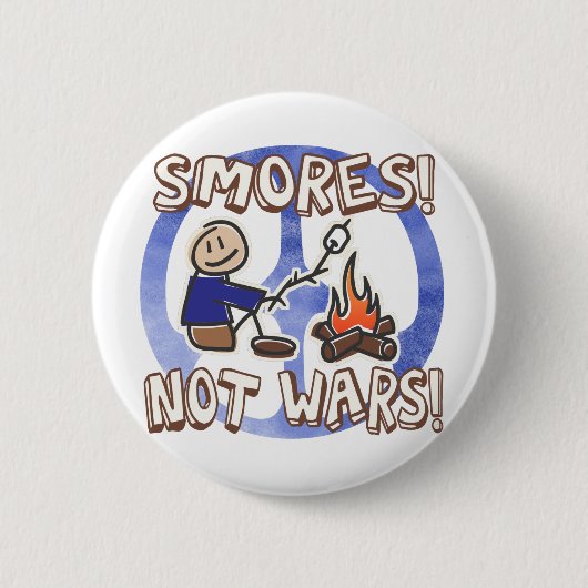 S'moresはボタン戦いません 缶バッジ (正面)