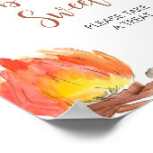 S'moresキャンピングベビーシャワーベビーは甘い ポスター (角)