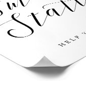 S'moresステーションシックブライダルシャワーまたは結婚sサイン ポスター (角)