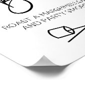 S'MoresバーマーシュマロパーティーS'More Sign ポスター (角)