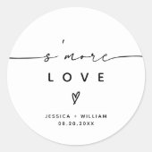 S'moresモダンウェディングパーティーフェイスキットクラシックRou ラウンドシール (正面)
