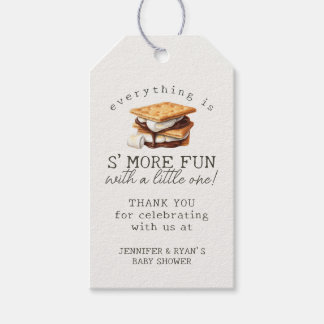 S'mores秋焚き火アウトドアベビーシャワー特典 ギフトタグ