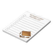 S'mores パーソナライズされたサマーキャンプのチェックリスト ノートパッド (回転)