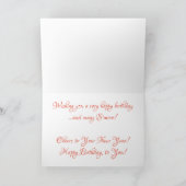 「S'mores」誕生日カード カード (内部)