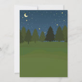 S'mores Backyard Camping Bonfire Birthday  招待状 (裏面)