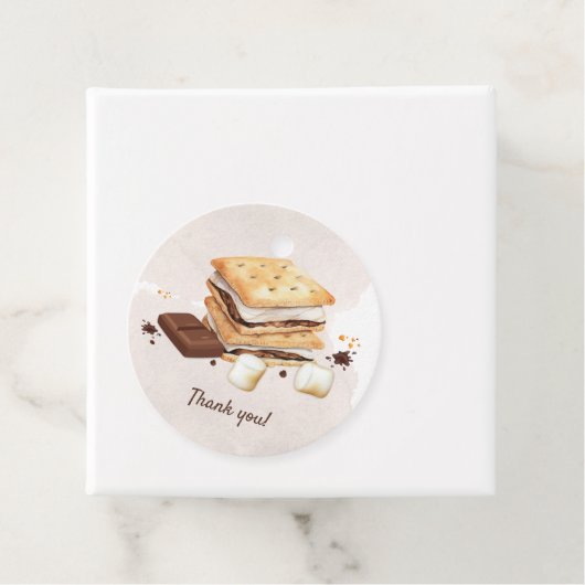 S'mores Birthdayパーティー フェイバータグ (インサイチュ)