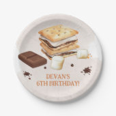 S'mores Birthdayパーティー ペーパープレート (正面)