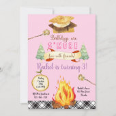 Smores Birthday Invitation, S'mores Invitation 招待状 (正面)
