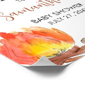 S'mores Campingベビーシャワーウェルカム ポスター (角)